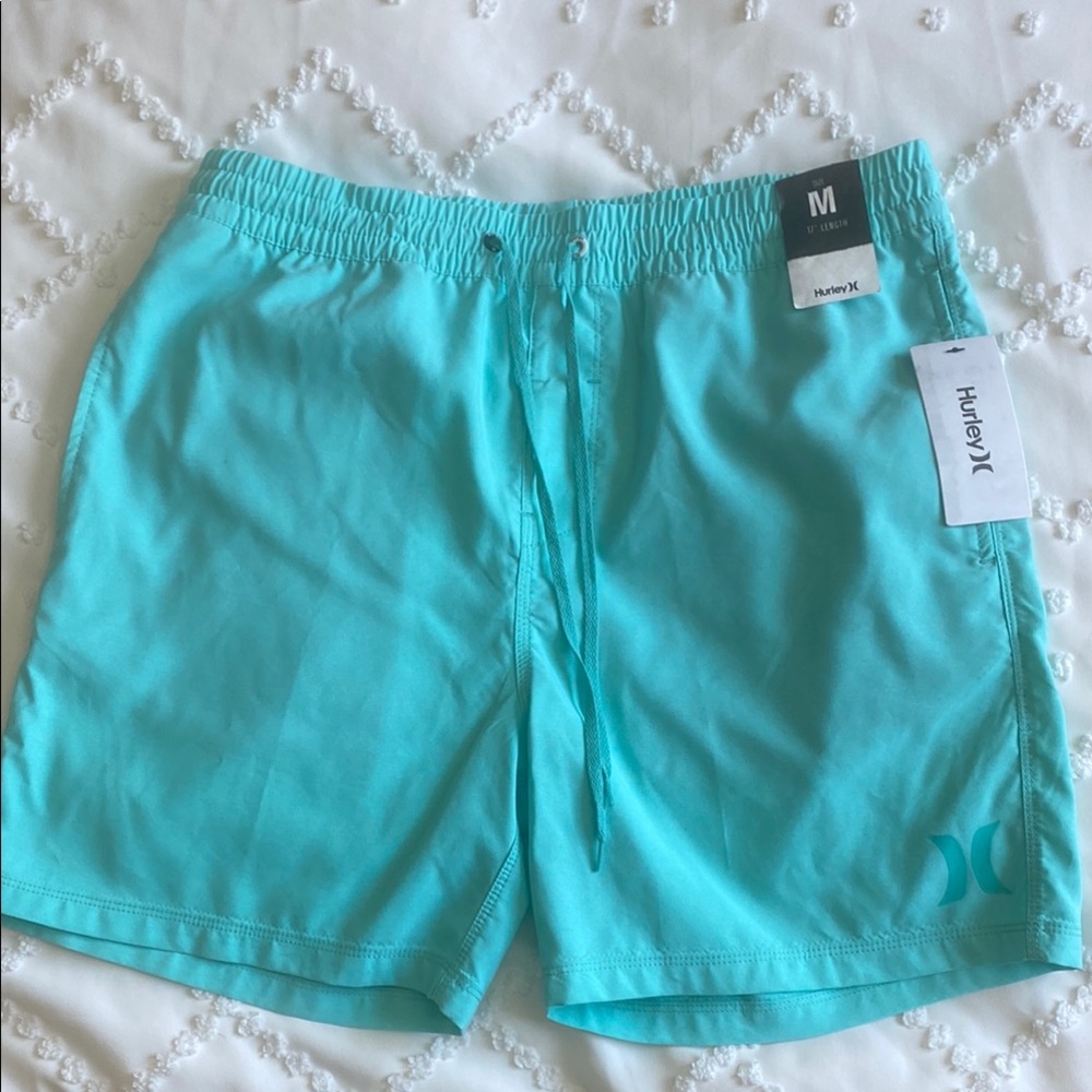Hurley Turquoise Swim Trunks